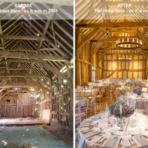 Great Barn, Micklefidl Hall, Before & After | Jon Kempner Photography