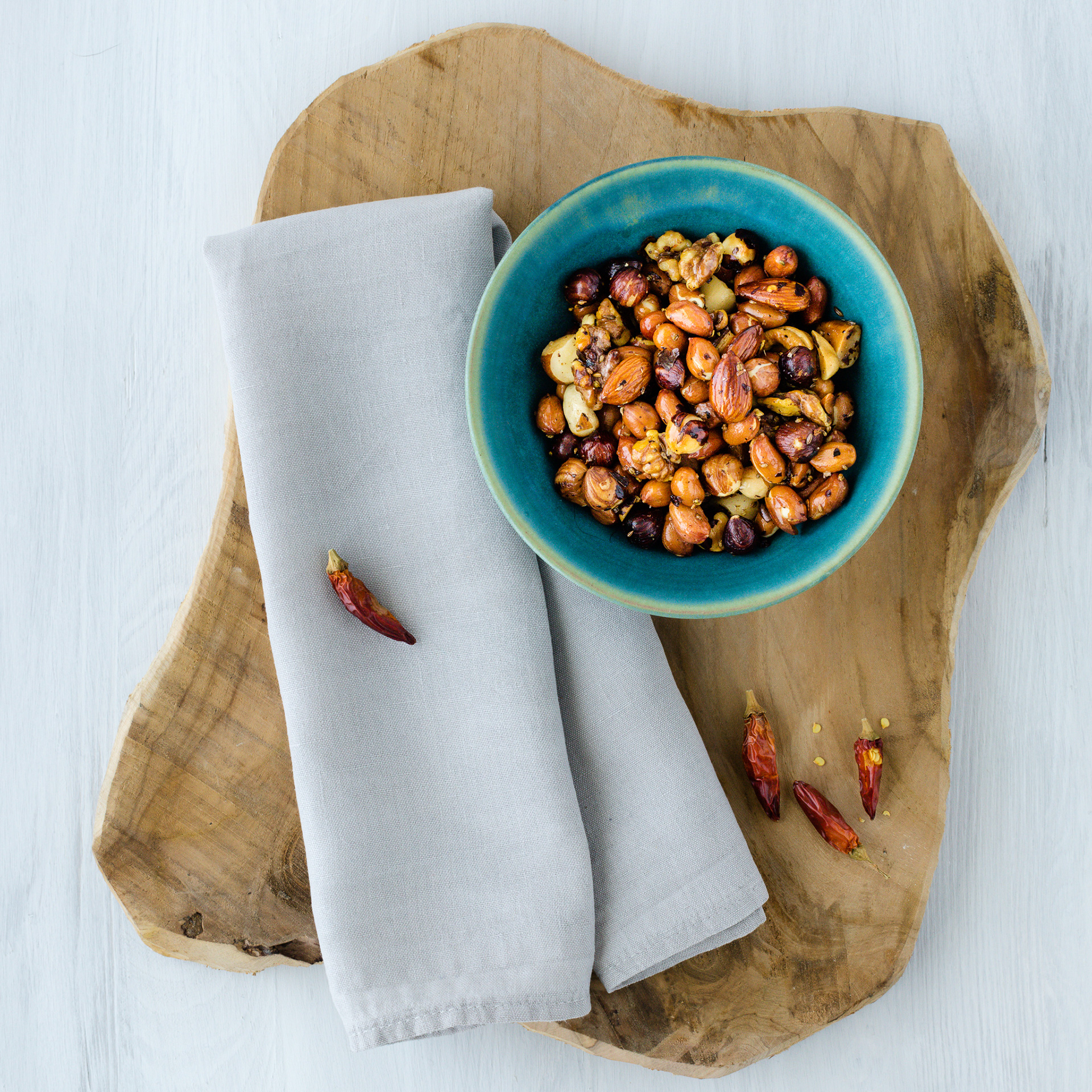 Jon Kempner - Food Photographer - Roasted Nuts with Chilli